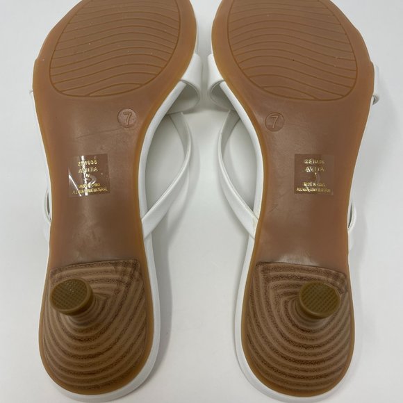 XAPPEAL Women's Avita - Low Heel Slip On Sandal White - Picture 5 of 8